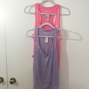 Two Sequin Tank Tops